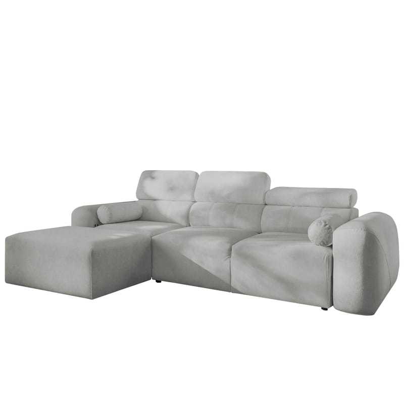 3-seters sovesofa med divan VOLARE Velo 633 Venstrevendt - Lysegrå - Møbler - Sofaer - Sovesofaer - Hjørnesovesofa