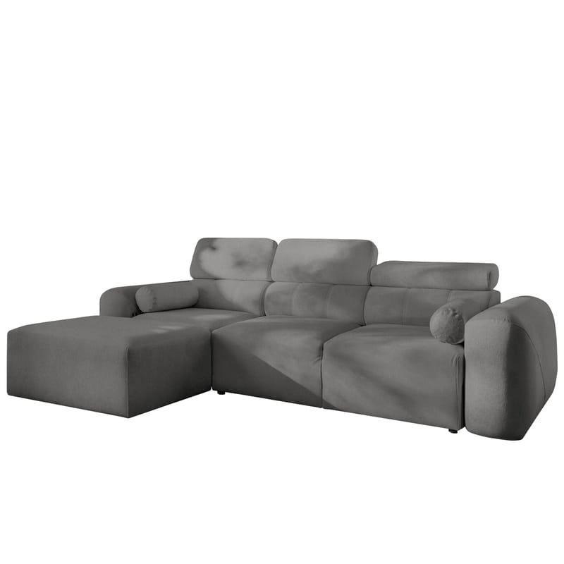 3-seters sovesofa med divan VOLARE Velo 635 Venstrevendt, Mellomgrå