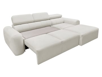 3-seters sovesofa med divan VOLARE Velo 635 Venstrevendt - Mellomgrå - Møbler - Sofaer - Sovesofaer - Hjørnesovesofa