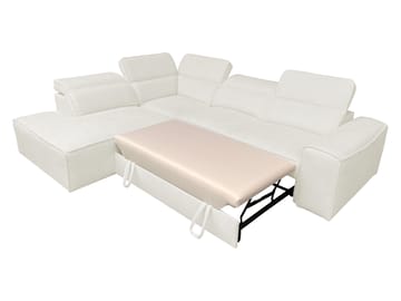 3-seters sovesofa med sjeselong VITO Velo 636 Venstrevendt - svart - Møbler - Sofaer - Sovesofaer - Hjørnesovesofa