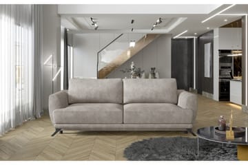 Megis 3-sits Sovesofa - Beige - Møbler - Sofaer - Sovesofaer - 3 seters sovesofa