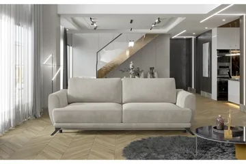 Megis 3-sits Sovesofa - Beige - Møbler - Sofaer - Sovesofaer - 3 seters sovesofa