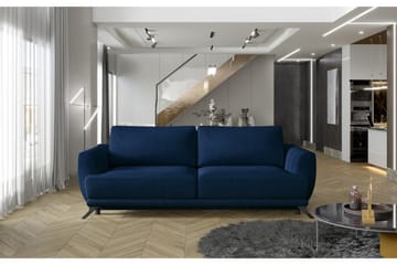 Megis 3-sits Sovesofa - Blå - Møbler - Sofaer - Sovesofaer - 3 seters sovesofa