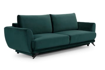 Megis 3-sits Sovesofa - Grønn - Møbler - Sofaer - Sovesofaer - 3 seters sovesofa