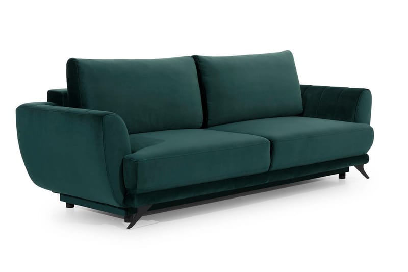 Megis 3-sits Sovesofa - Grønn - Møbler - Sofaer - Sovesofaer - 3 seters sovesofa