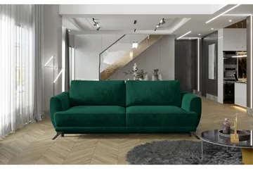 Megis 3-sits Sovesofa - Grønn - Møbler - Sofaer - Sovesofaer - 3 seters sovesofa