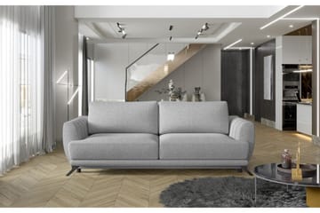 Megis 3-sits Sovesofa - Lysegrå - Møbler - Sofaer - Sovesofaer - 3 seters sovesofa