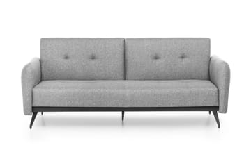 Mezonzo 3-seter Rektangulær Sovesofa 125x190 cm i Stoff - Grå - Møbler - Sofaer - Sovesofaer - 3 seters sovesofa