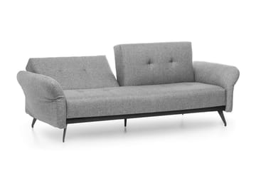 Mezonzo 3-seter Rektangulær Sovesofa 125x190 cm i Stoff - Grå - Møbler - Sofaer - Sovesofaer - 3 seters sovesofa