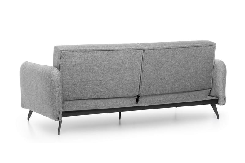 Mezonzo 3-seter Rektangulær Sovesofa 125x190 cm i Stoff - Grå - Møbler - Sofaer - Sovesofaer - 3 seters sovesofa