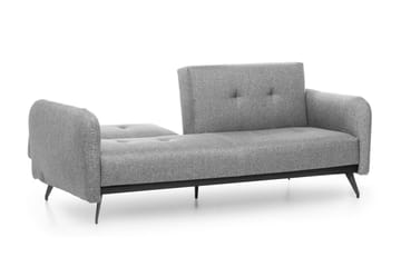 Mezonzo 3-seter Rektangulær Sovesofa 125x190 cm i Stoff - Grå - Møbler - Sofaer - Sovesofaer - 3 seters sovesofa