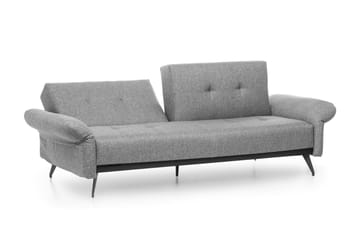 Mezonzo 3-seter Rektangulær Sovesofa 125x190 cm i Stoff - Grå - Møbler - Sofaer - Sovesofaer - 3 seters sovesofa