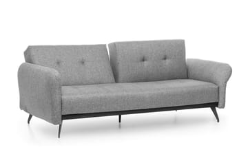 Mezonzo 3-seter Rektangulær Sovesofa 125x190 cm i Stoff - Grå - Møbler - Sofaer - Sovesofaer - 3 seters sovesofa