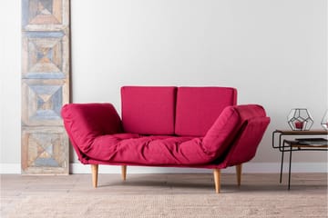 Mezonzo 3-seter Sammenleggbar Sovesofa 70x200 cm i Stoff - Rød - Møbler - Sofaer - Sovesofaer - 3 seters sovesofa