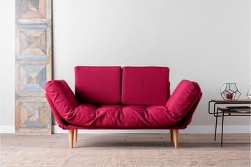 Mezonzo 3-seter Sammenleggbar Sovesofa 70x200 cm i Stoff - Rød - Møbler - Sofaer - Sovesofaer - 3 seters sovesofa