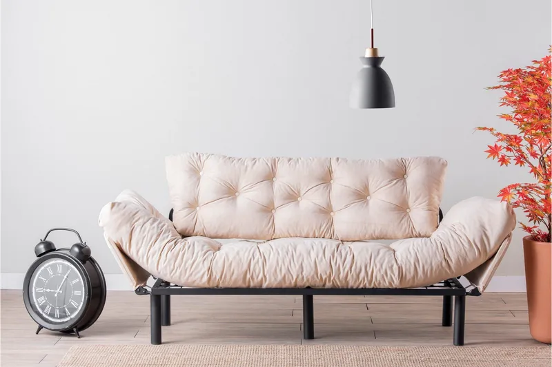Mezonzo 3-seter Sovesofa - Beige - Møbler - Sofaer - Sovesofaer - 3 seters sovesofa