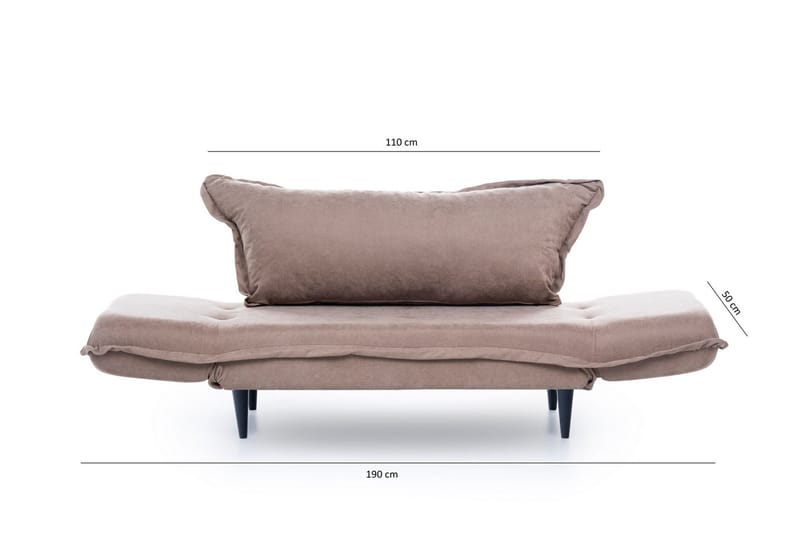 Mezonzo 3-seter Sovesofa - Brun - Møbler - Sofaer - Sovesofaer - 3 seters sovesofa