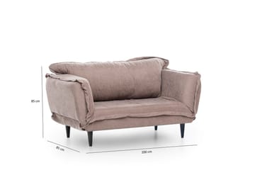 Mezonzo 3-seter Sovesofa - Brun - Møbler - Sofaer - Sovesofaer - 3 seters sovesofa