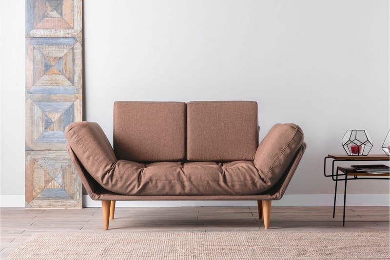 Mezonzo 3-seter Sovesofa - Brun - Møbler - Sofaer - Sovesofaer - 3 seters sovesofa