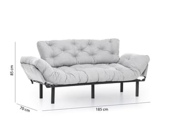 Mezonzo 3-seter Sovesofa - Grå - Møbler - Sofaer - Sovesofaer - 3 seters sovesofa
