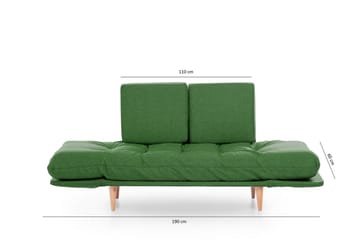 Mezonzo 3-seter Sovesofa - Grønn - Møbler - Sofaer - Sovesofaer - 3 seters sovesofa