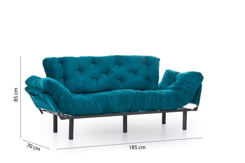 Mezonzo 3-seter Sovesofa - Grønn - Møbler - Sofaer - Sovesofaer - 3 seters sovesofa