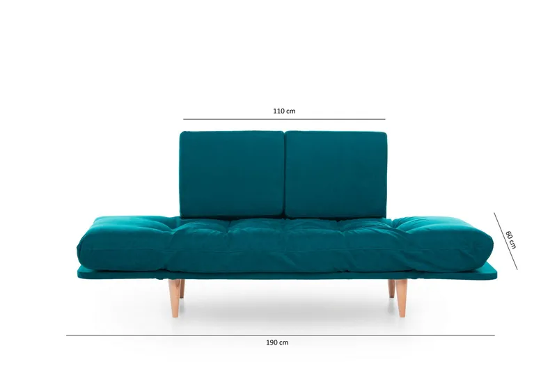 Mezonzo 3-seter Sovesofa - Grønn - Møbler - Sofaer - Sovesofaer - 3 seters sovesofa