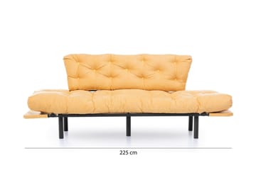 Mezonzo 3-seter Sovesofa - Gul - Møbler - Sofaer - Sovesofaer - 3 seters sovesofa