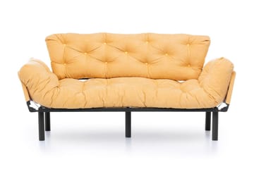 Mezonzo 3-seter Sovesofa - Gul - Møbler - Sofaer - Sovesofaer - 3 seters sovesofa