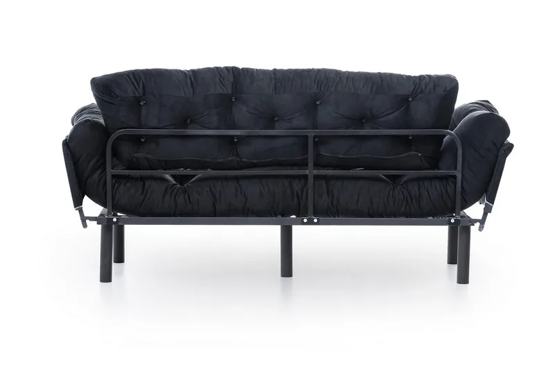 Mezonzo 3-seter Sovesofa - Svart - Møbler - Sofaer - Sovesofaer - 3 seters sovesofa