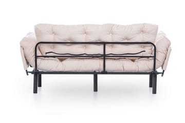 Mezonzo 3-seter Sovesofa Utfellbar 70x225 cm i Stoff - Beige - Møbler - Sofaer - Sovesofaer - 3 seters sovesofa