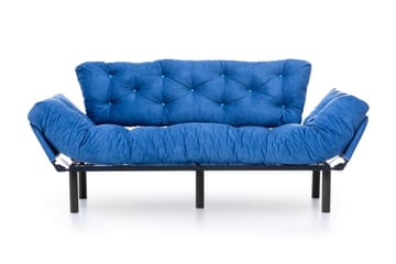 Mezonzo 3-seter Sovesofa Utfellbar 70x225 cm i Stoff - Blå - Møbler - Sofaer - Sovesofaer - 3 seters sovesofa