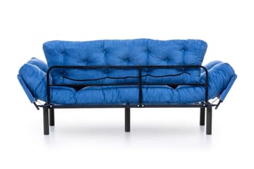 Mezonzo 3-seter Sovesofa Utfellbar 70x225 cm i Stoff - Blå - Møbler - Sofaer - Sovesofaer - 3 seters sovesofa