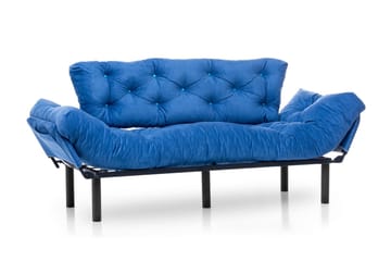 Mezonzo 3-seter Sovesofa Utfellbar 70x225 cm i Stoff - Blå - Møbler - Sofaer - Sovesofaer - 3 seters sovesofa