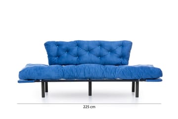 Mezonzo 3-seter Sovesofa Utfellbar 70x225 cm i Stoff - Blå - Møbler - Sofaer - Sovesofaer - 3 seters sovesofa