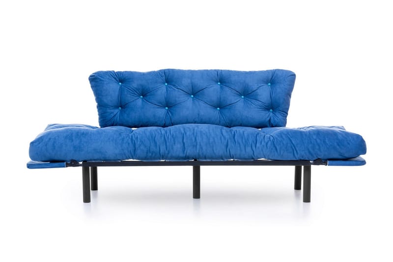 Mezonzo 3-seter Sovesofa Utfellbar 70x225 cm i Stoff - Blå - Møbler - Sofaer - Sovesofaer - 3 seters sovesofa