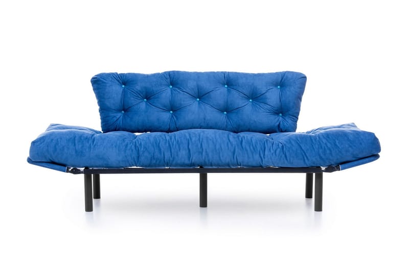 Mezonzo 3-seter Sovesofa Utfellbar 70x225 cm i Stoff - Blå - Møbler - Sofaer - Sovesofaer - 3 seters sovesofa