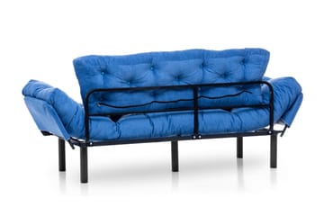 Mezonzo 3-seter Sovesofa Utfellbar 70x225 cm i Stoff - Blå - Møbler - Sofaer - Sovesofaer - 3 seters sovesofa