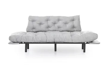 Mezonzo 3-seter Sovesofa Utfellbar 70x225 cm i Stoff - Grå - Møbler - Sofaer - Sovesofaer - 3 seters sovesofa