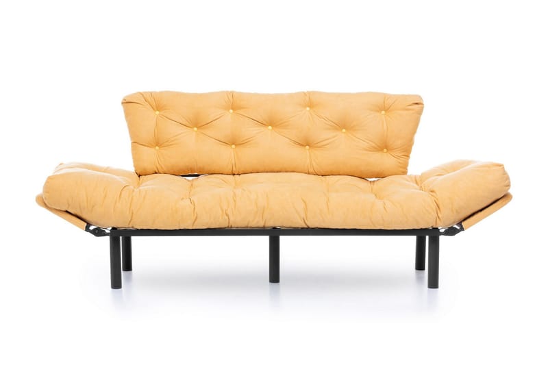 Mezonzo 3-seter Sovesofa Utfellbar 70x225 cm i Stoff - Gul - Møbler - Sofaer - Sovesofaer - 3 seters sovesofa