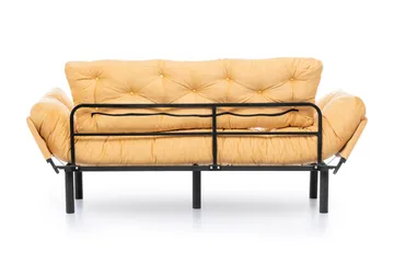 Mezonzo 3-seter Sovesofa Utfellbar 70x225 cm i Stoff - Gul - Møbler - Sofaer - Sovesofaer - 3 seters sovesofa