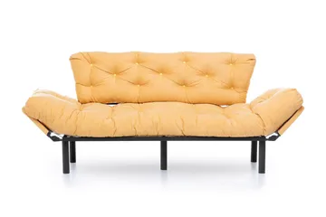 Mezonzo 3-seter Sovesofa Utfellbar 70x225 cm i Stoff - Gul - Møbler - Sofaer - Sovesofaer - 3 seters sovesofa