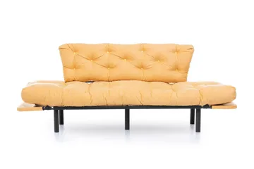 Mezonzo 3-seter Sovesofa Utfellbar 70x225 cm i Stoff - Gul - Møbler - Sofaer - Sovesofaer - 3 seters sovesofa