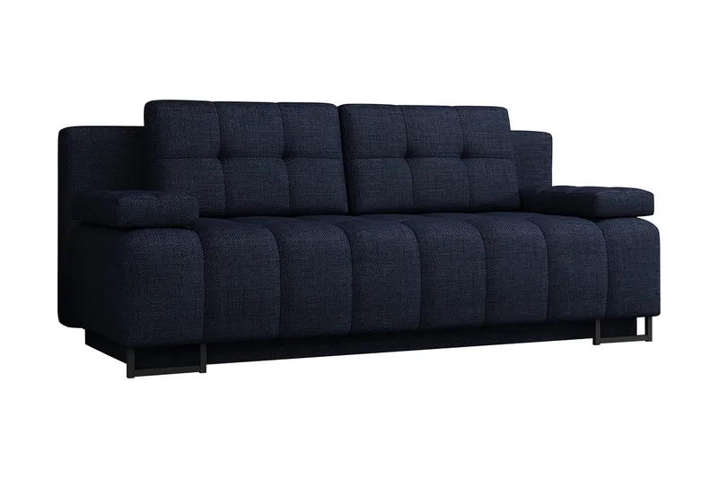 Morenia 3-seter Sammenleggbar Sovesofa 146x200 cm med Oppbevaring i Stoff, Blå