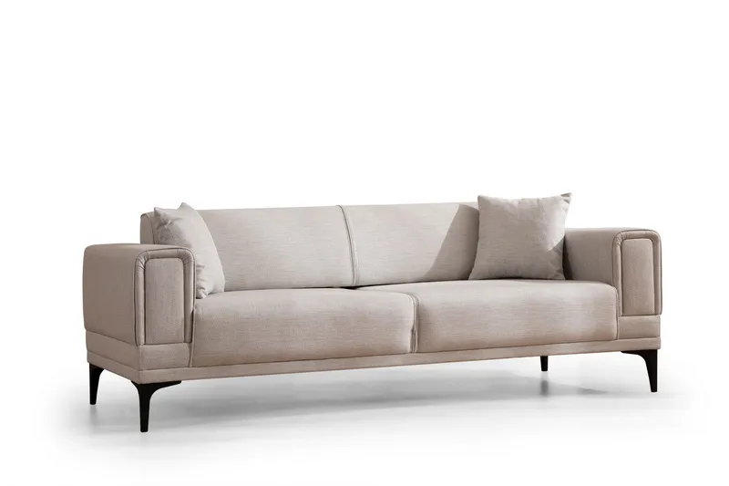 Naoko 3-seter Sovesofa, Beige