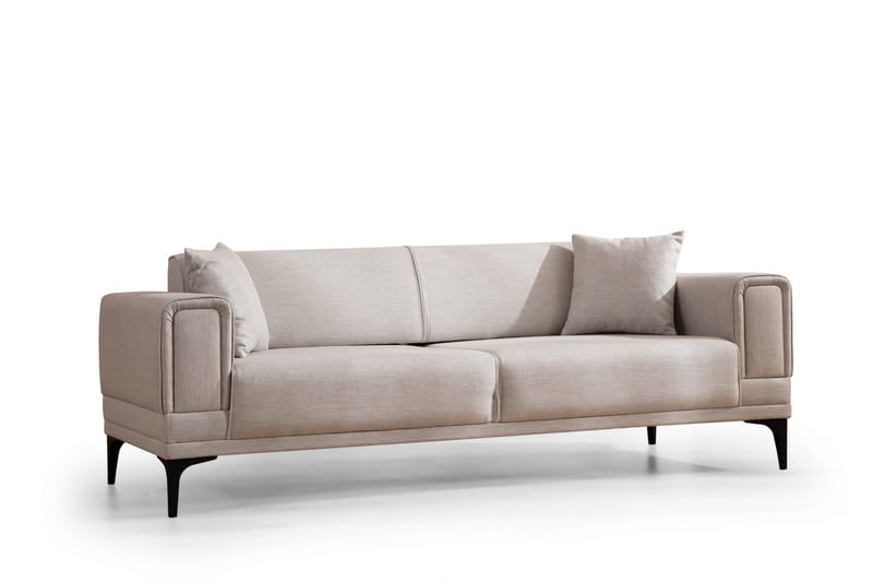 Naoko 3-seter Sovesofa, Beige