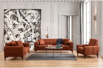 Naoko 3-seter Sovesofa - Rød - Møbler - Sofaer - Sovesofaer - 3 seters sovesofa