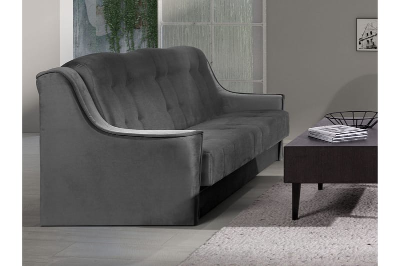 Niagara Sofa - Svart/Grå - Møbler - Sofaer - Sovesofaer - 3 seters sovesofa