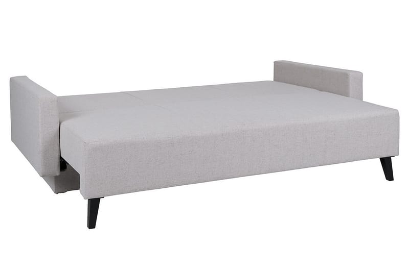 Oviedo 3-seter Sovesofa med Oppbevaring 95x215 cm i Stoff - Grå - Møbler - Sofaer - Sovesofaer - 3 seters sovesofa