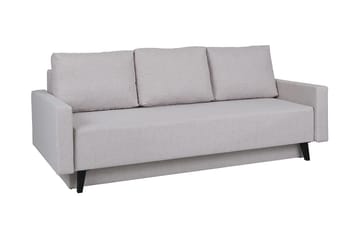 Oviedo 3-seter Sovesofa med Oppbevaring 95x215 cm i Stoff - Grå - Møbler - Sofaer - Sovesofaer - 3 seters sovesofa